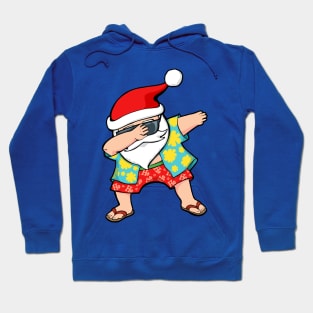 Hawaiian Dabbing Santa Hoodie